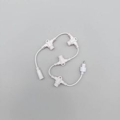 Разветвитель 5-ти лучевой для нитей 24В. без возможности управления, провод белый ПВХ, IP65, LTC (PR85-ST)