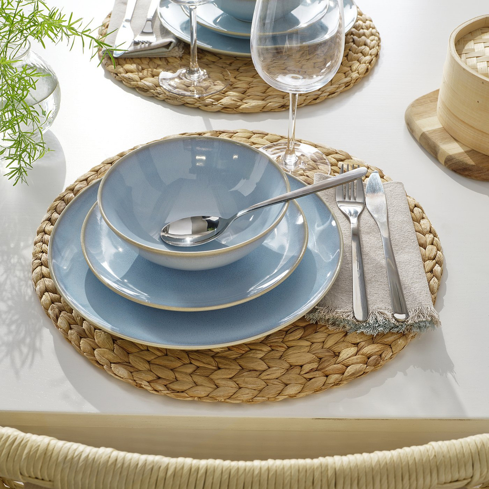 IKEA FÄRGKLAR (ФЭРГКЛАР) - тарелка, голубая, 20 см (706.004.33)