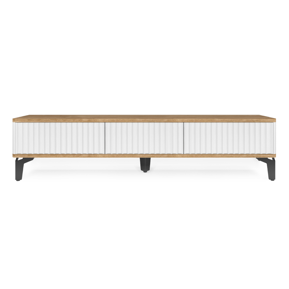 Тумба под телевизор на ножках ROYAL 5021 эко (Дуб Кантри-Черный)