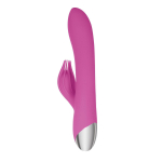 Розовый вибратор-кролик Eve s Clit Tickling Rabbit - 20,4 см. (Цвет: розовый)