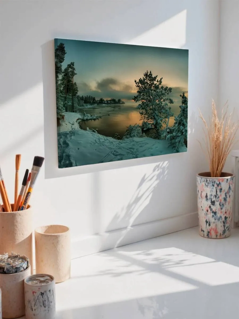 Картина на стену 40 X 50 Зимняя река