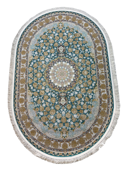 Ковер Mashad 1200 G129 Blue/Grey Овал
