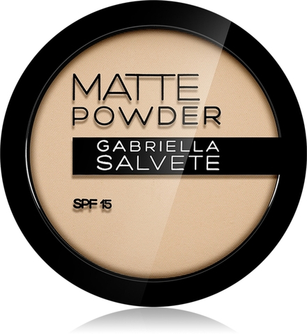 Gabriella Salvete Matte Powder - Матирующая пудра SPF 15, 8 g