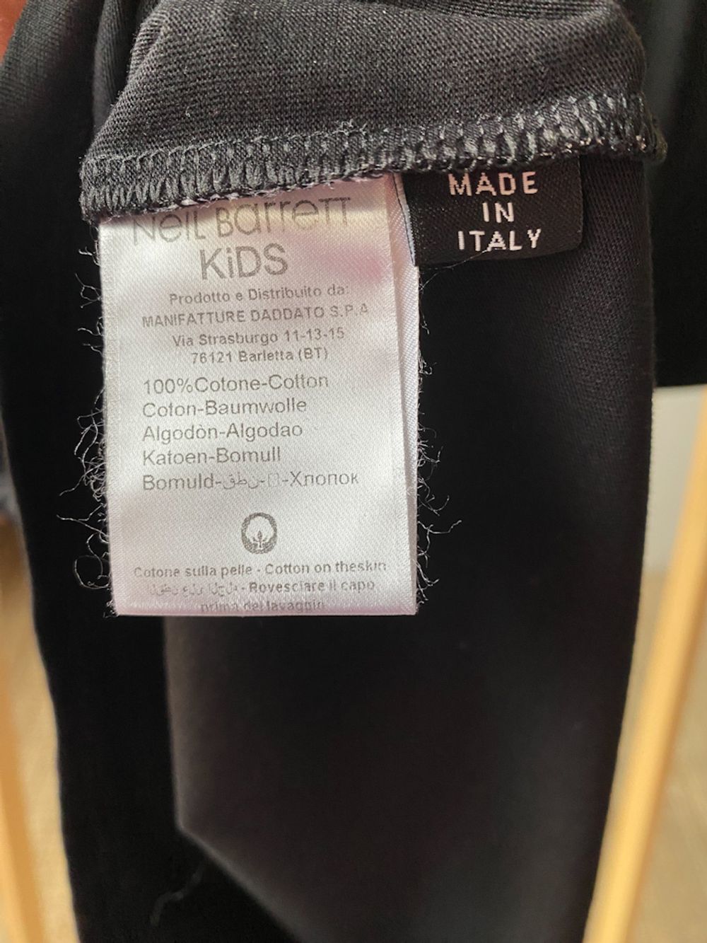 Новая хлопковая футболка Neil Barrett, 152