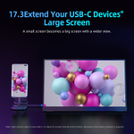 17.3" Портативный монитор Uperfect 2K IPS 2560x1440, 144 Гц