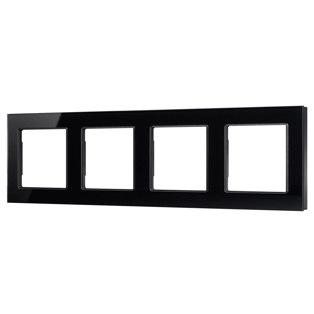 Рамка стеклянная FRM-GLARE-GS-4-BK (Arlight, -) 043803