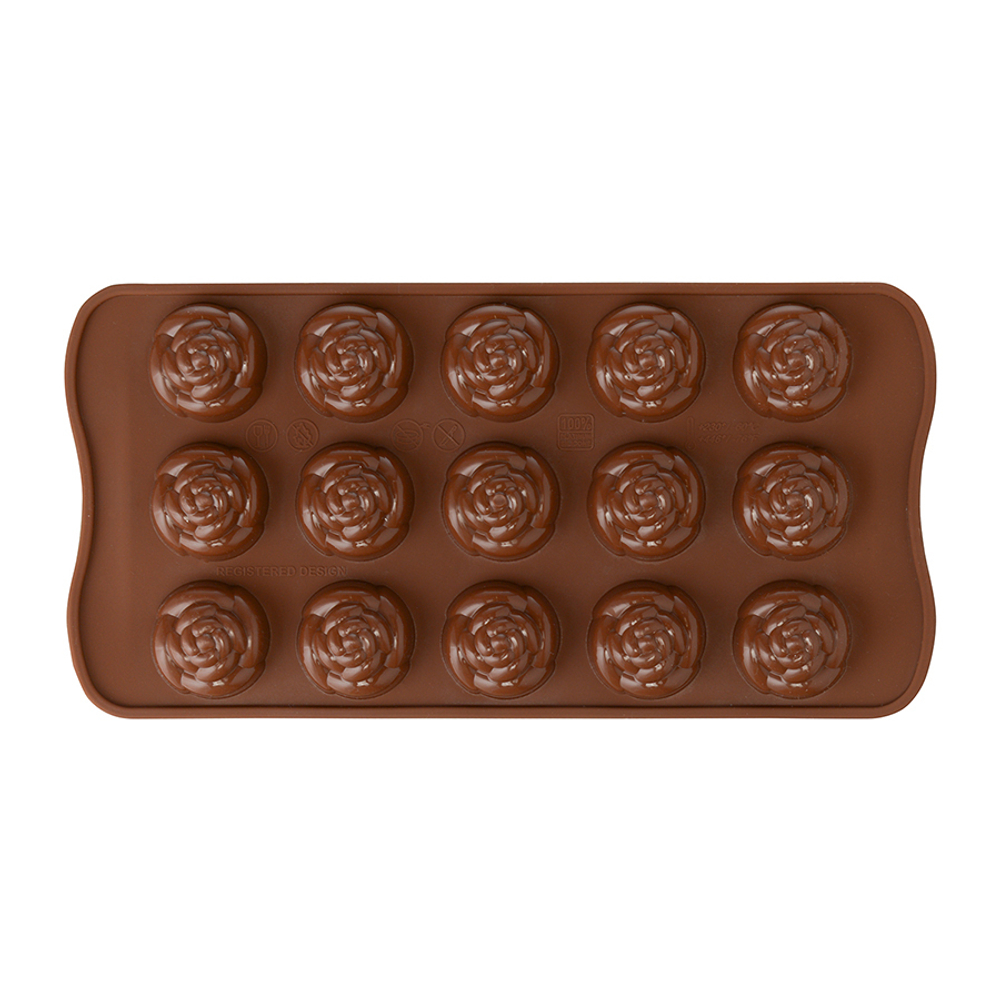 Форма силиконовая для приготовления конфет rose, 11x21 см