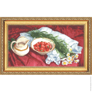 "Клубника со сливками"-СМ-010 вышивка