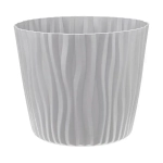Кашпо ВОЛНА D250мм 8л с вкладышем Серый