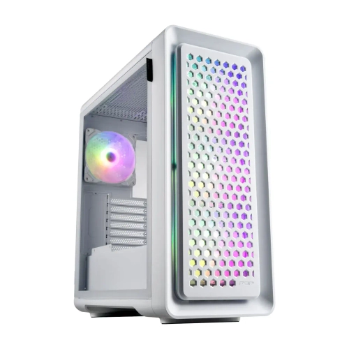 Компьютерный корпус FSP CUT593P(W), Без БП, 2xUSB3.0/Type-C, 4xFAN140 ARGB, Glass, White, E-ATX