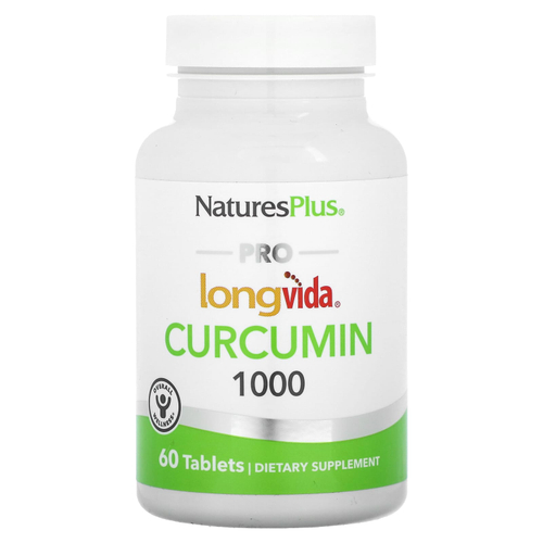 NaturesPlus, Pro Longvida Curcumin 1000, 1000 мг, 60 таблеток