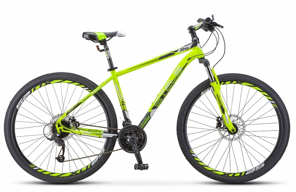 Велосипед Stels Navigator-910 D 29" V010 рама 18,5" (лайм/черный)
