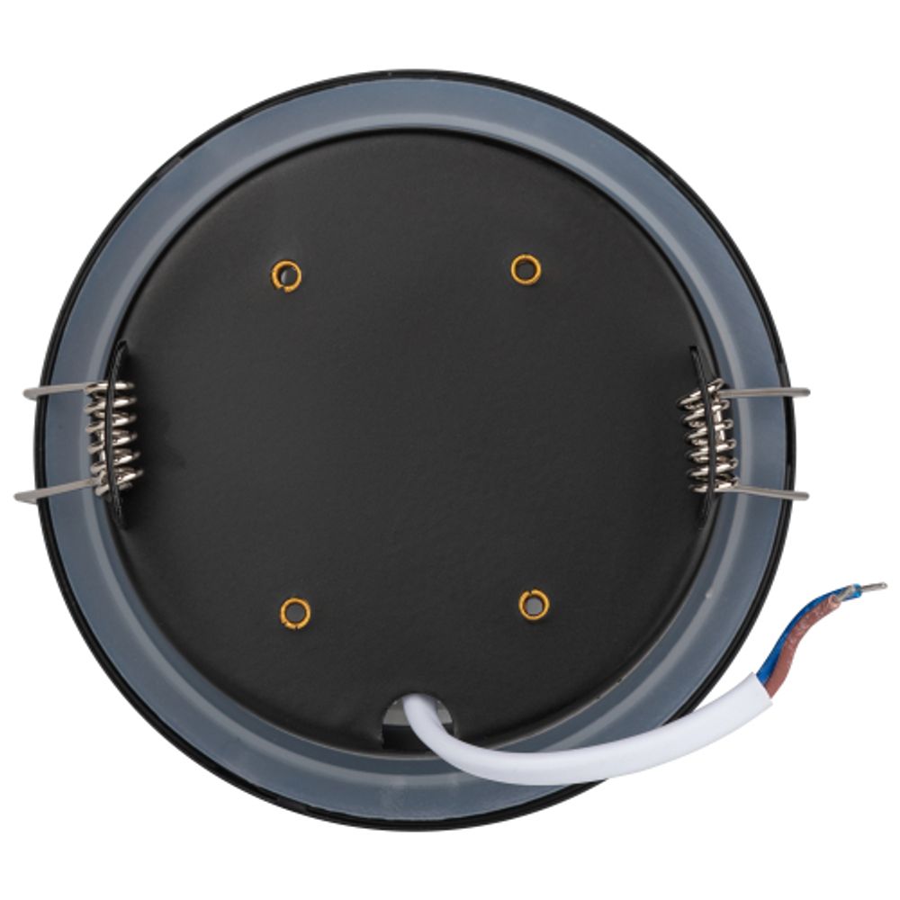 Встраиваемый светильник влагозащищенный ЭРА KL95 SBK GX53 IP44 черный