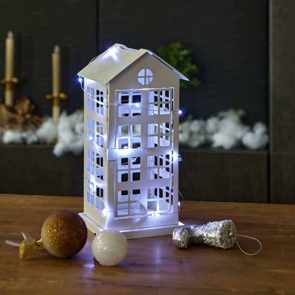 ULD-S1900-020-STB-2AA WHITE IP20 BEADS MINI Гирлянда светодиодная на батарейках 2AA не в-к. Бусины мини. 1.9м. 20 светодиодов. Белый свет. Провод прозрачный. TM Uniel