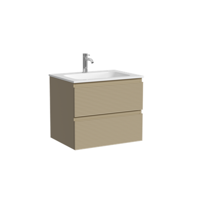 Тумба подвесная SANCOS Folk 590х445х500, c двумя ящиками оснащенными доводчиками, Капучино, арт.FL60CP