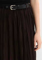 Юбка шифоновая плиссе шоколадный