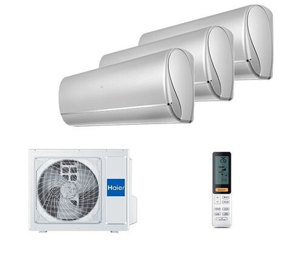 Мульти сплит-система Haier на 3 комнаты (20+20+20 кв.м.) JADE Silver