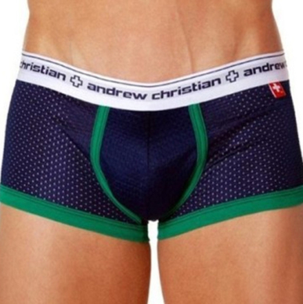 Мужские спортивные хипсы Andrew Christian Navy Sport Mesh ART131