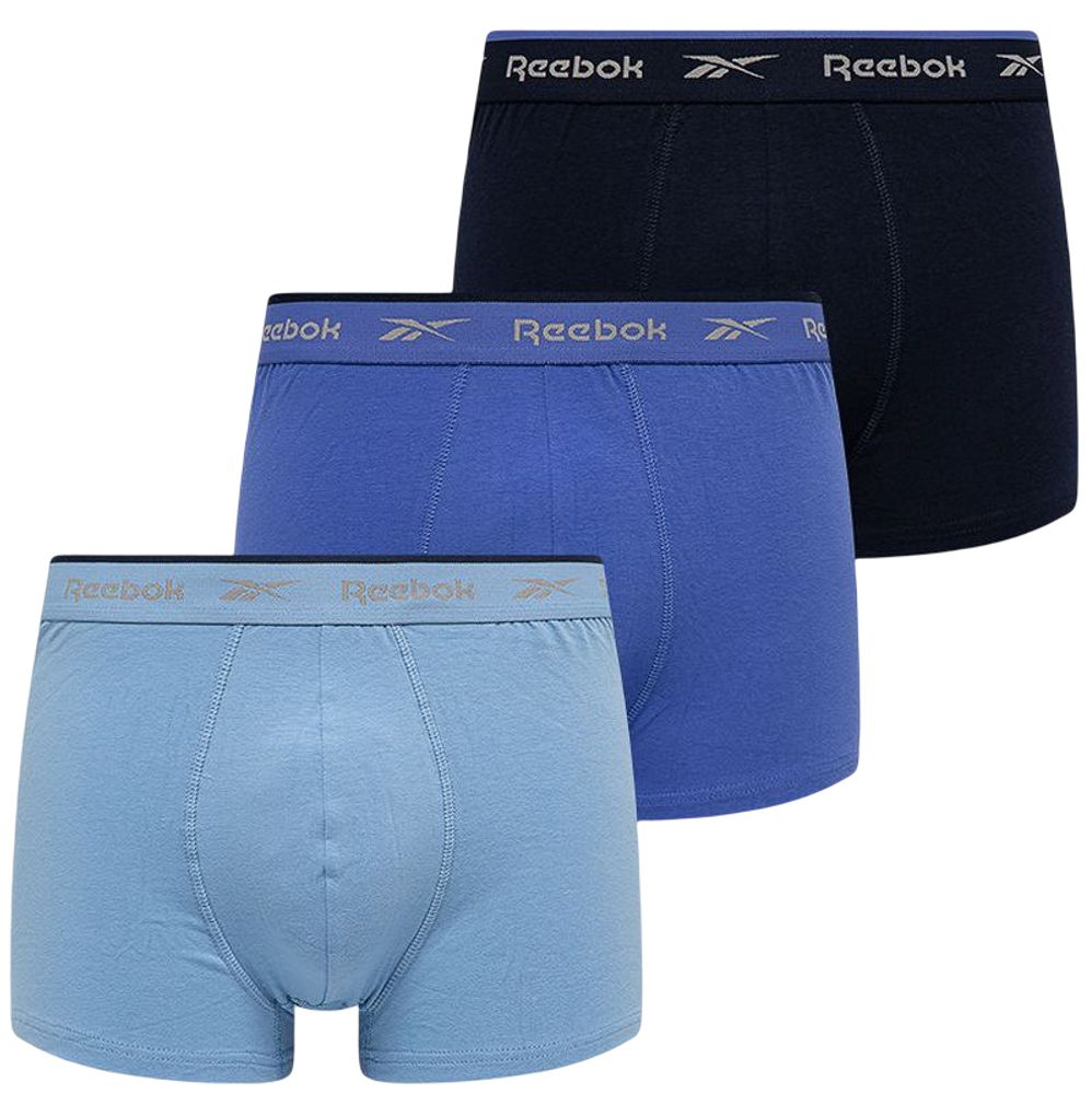 Мужские спортивные боксеры Reebok Mens Trunk KARSON 3P - fluid blue/vector blue/blue blast