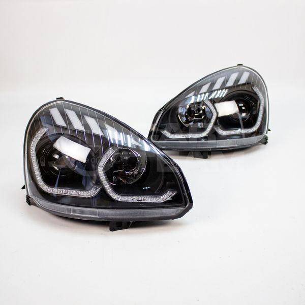 Фары Лада Приора передние в стиле BMW (ver.2) с Bi LED модулями 2,5 дюйма