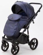 Детская коляска Adamex Bibione Deluxe 2 в 1 BI-SM09 (Т.СИН.ПЕРЛ.ПЕРФ.КОЖА)