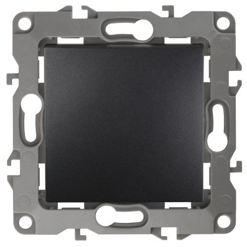 Кнопка 10АХ-250В Эра12 антрацит 12-1111-05 ЭРА Б0047834 Кнопка 10АХ-250В Эра12 антрацит 12-1111-05 ЭРА Б0047834