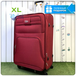 Большой чемодан L'Case Barcelona, бордовый