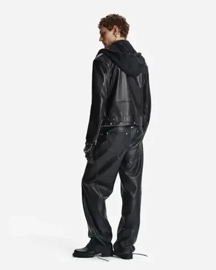 Брюки Biker из кожи Наппа