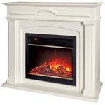 Каминокомплект Real Flame Mirra 26 WT с очагом Moonblaze Deluxe Brass