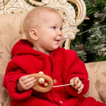 Деревянная погремушка - грызунок Мышонок Леснушки