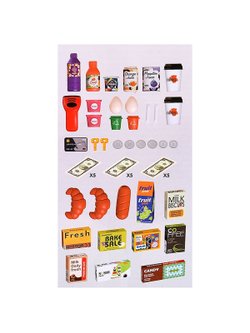 Игровой набор супермаркет Мой магазин 52 предмета (668-131)