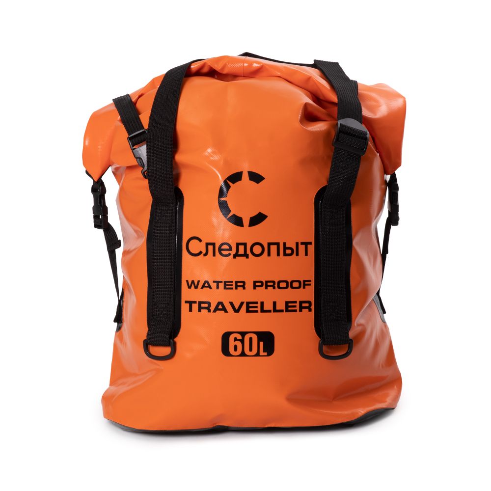 Гермосумка &quot;СЛЕДОПЫТ - Traveller&quot;, 60 л, цв. оранжевый/18/14/