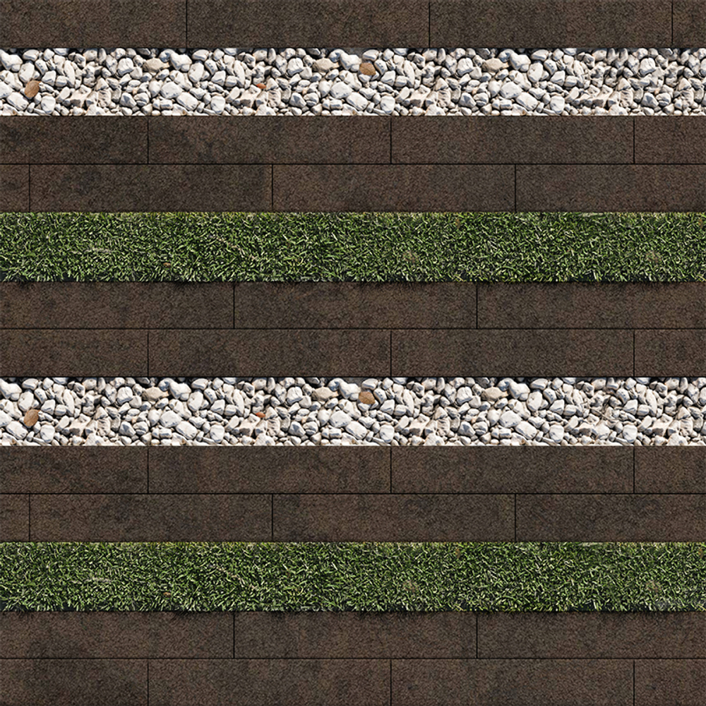 Тротуарная плитка ГАЗОННАЯ РЕШЕТКА - Листопад гранит Шелковица