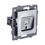 Розетка телефонная RJ11, серый Kollinger REA-009GY для Aspekt, Eleganz, Reflex