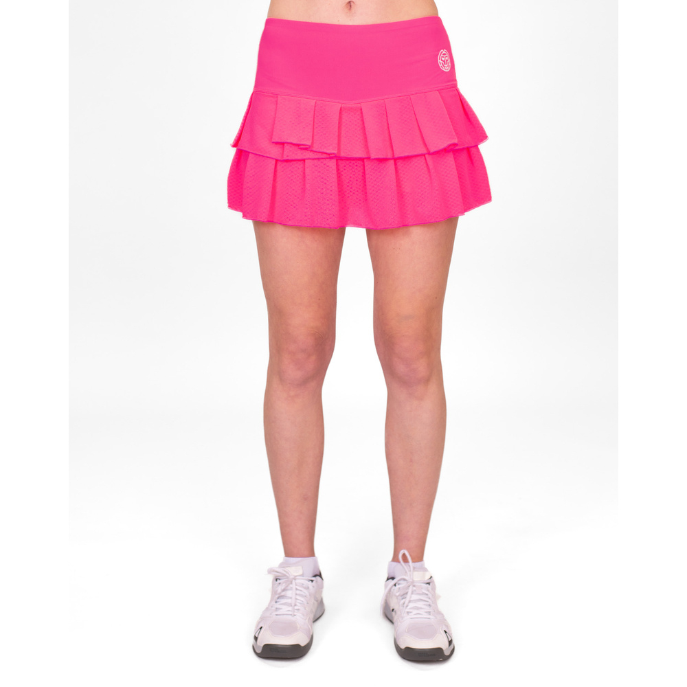 ОДЕЖДА ДЛЯ ТЕННИСА Женская, Юбка BIDI BADU CREW PLEATED SKORT .