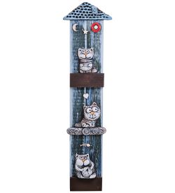 KK-732 Панно «Три кота под крышей» шамот