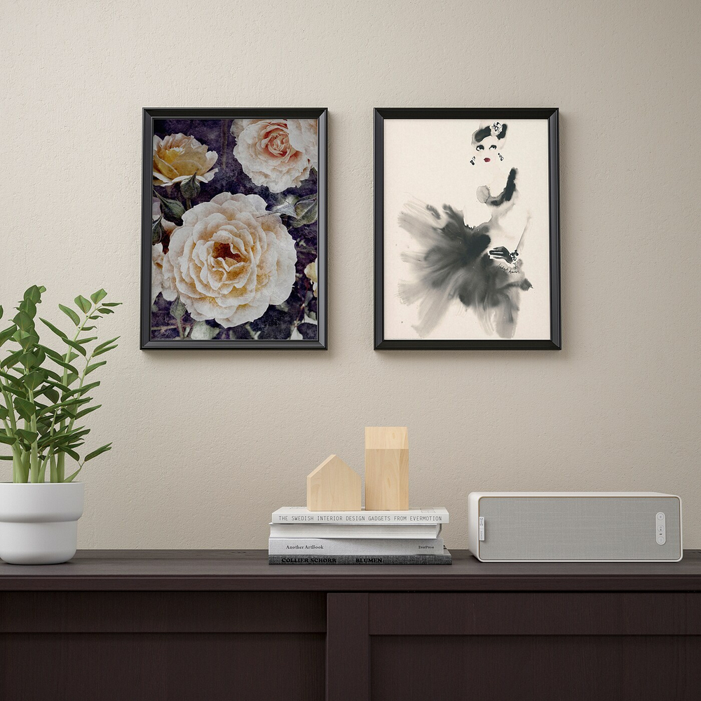 IKEA BILD  (ИКЕА БИЛД)  -  Плакат, Алая роза, 30x40 см