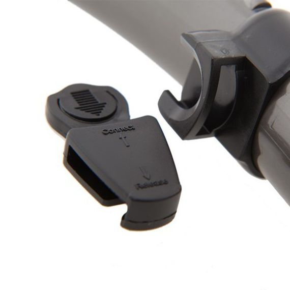 Трубка Marlin Flash Black Изогнутая гофра