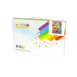 Алмазная мозаика Alingar, на подрамнике, с полным заполнением, (матов.), 30х40 см, 19 цветов,"Зебры"