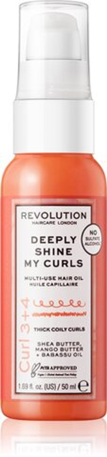Revolution Haircare My Curls 3+4 Deeply Shine My Curls - многофункциональное масло для кудрявых волос /   50  ml  / GTIN 5057566492027