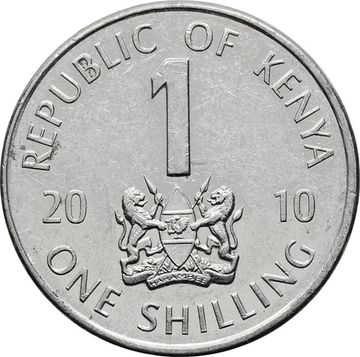 1 шиллинг 2010 Кения