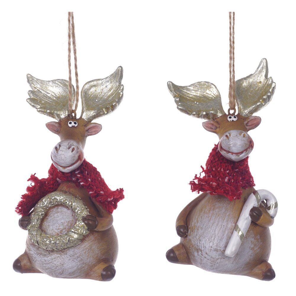 GAEM Фигурка декоративная подвесная "Олень", L5,5 W4,5 H10,5 см, 2в.