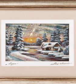 Народные промыслы ШК-55/215-02 Панно «Зимний пейзаж»