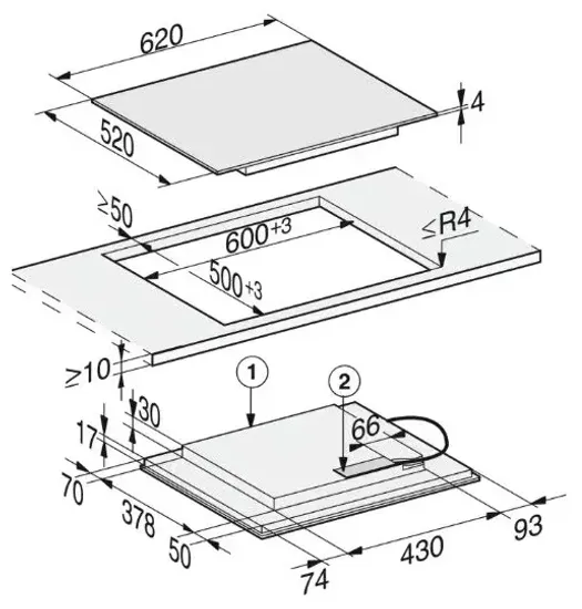 Индукционная варочная панель MIELE KM 7564 FL