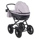 Детская коляска Adamex Chantal Retro 3 в 1 C202 (св.серый )