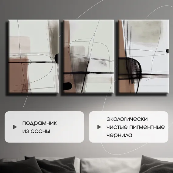 Модульная картина "Современная абстракция"