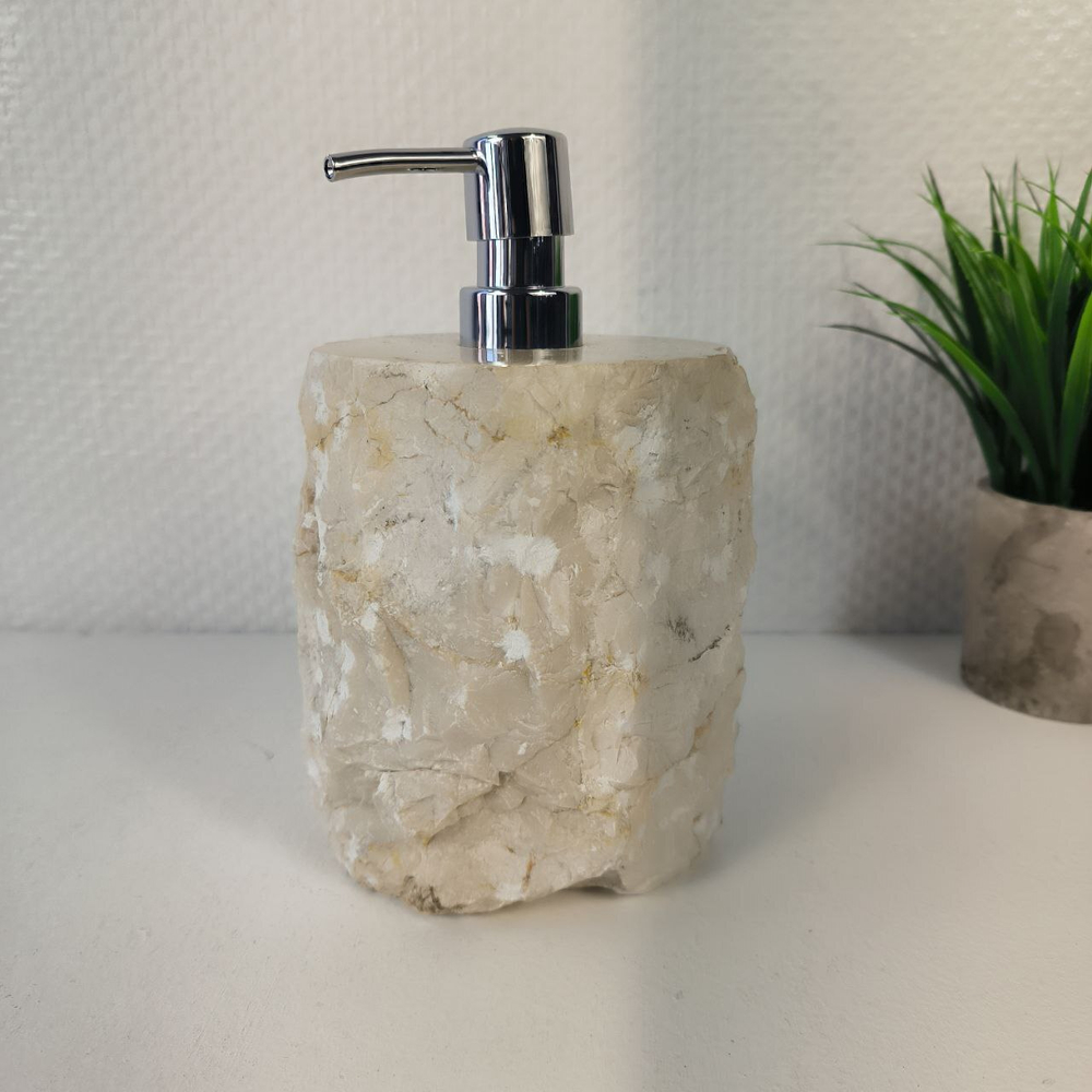 Дозатор для мыла из мрамора Cream Erozy DM-65304 (15см*12см) 0893
