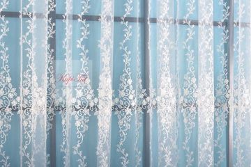 Микросетка с вышивкой Анесси (белая)