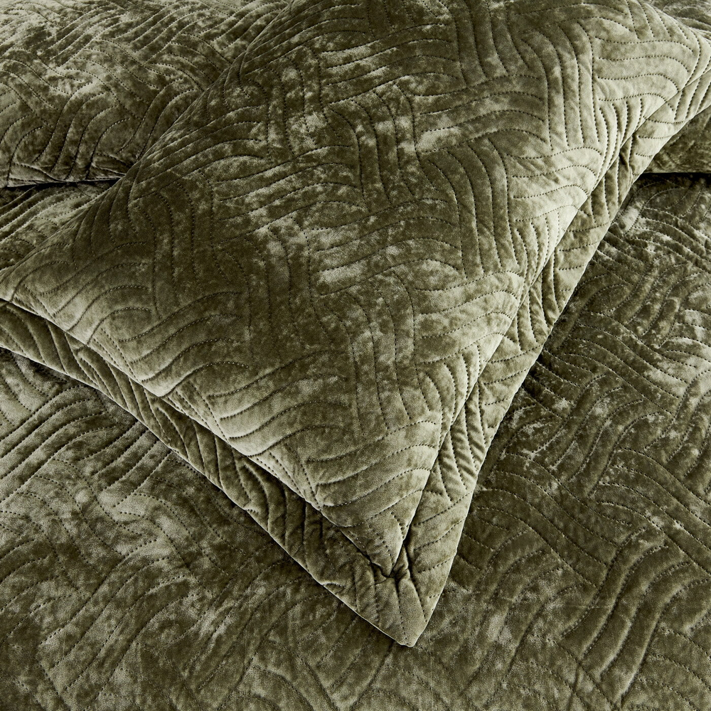 Покрывало 240x260 Sofi De MarkO Деварта оливково-зеленое