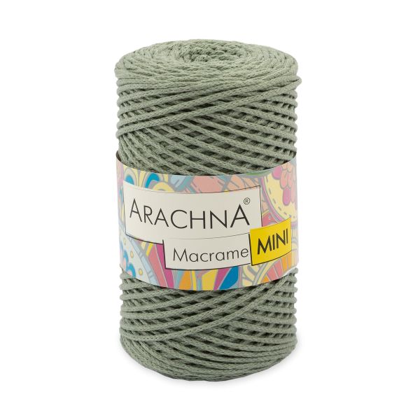Пряжа Arachna Macrame Mini / уп.4 мот. по 250г, 200 м, 45 св. хаки